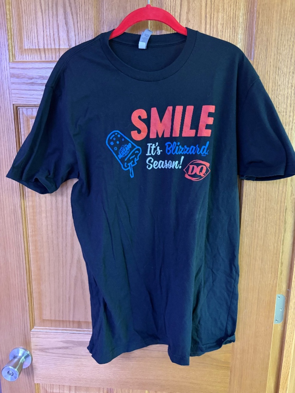 LARGE DQ Smile its Blizzard Season Shirt